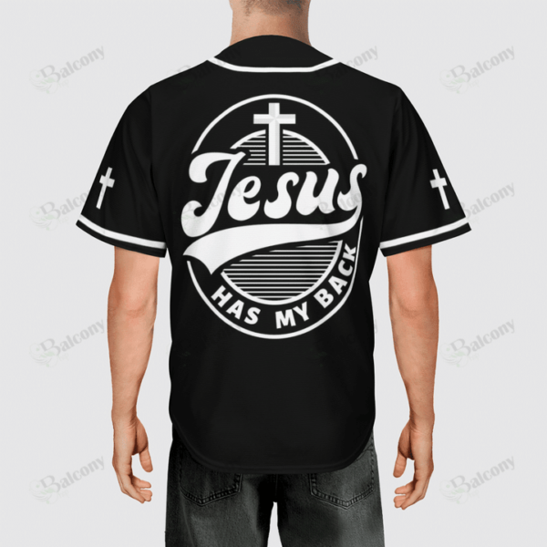 Baseball Tee Jesus has my back Baseball Jersey 146 – Gift Men Women