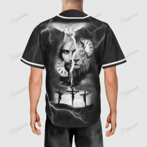 Baseball Tee Jesus - Faith over fear 3 Baseball Jersey 100 - Gift Men Women 1