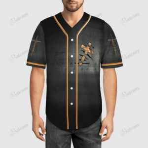 Lion Jesus Cross My Heart Wall Cross Baseball Tee Jersey Shirt Printed 3D - Gift Men Women 1