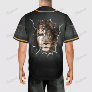 Lion Jesus Cross My Heart Wall Cross Baseball Tee Jersey Shirt Printed 3D - Gift Men Women 3