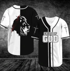 Lion Jesus Child of God Classic Baseball Tee Jersey Shirt Printed 3D - Gift Men Women