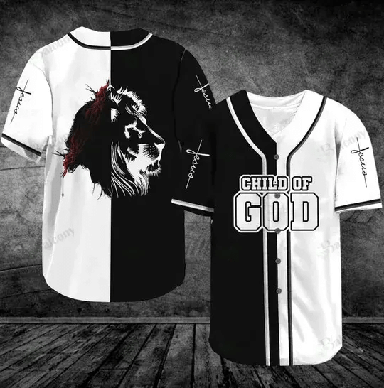 Lion Jesus Child of God Classic Baseball Tee Jersey Shirt Printed 3D – Gift Men Women Lion Jesus Child of God Classic Baseball Tee Jersey Shirt Printed 3D – Gift Men Women
