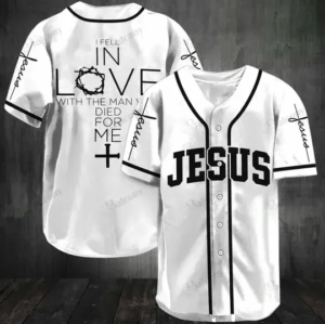 Jesus I feel in love Baseball Tee Jersey Shirt Printed 3D - Gift Men Women