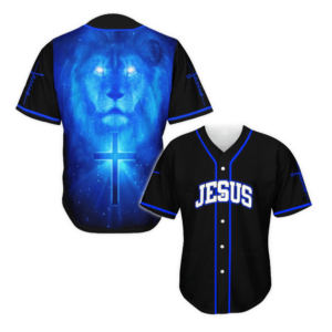 Jesus Lion on The Light - Baseball Tee for God Lover - Gift Men Women