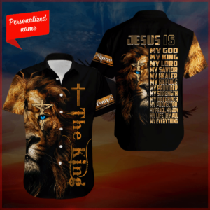 Jesus is My Everything Personalized Short Sleeve Hawaiian Shirt  - Gift Men Women Days