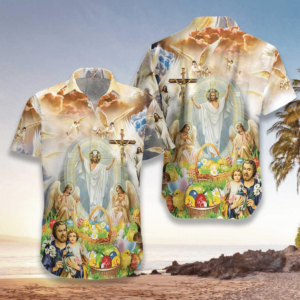 Jesus Happy Easter Hawaiian Shirts Aloha Hawaii Shirt Aloha Shirt For Summer  - Gift Men Women Days
