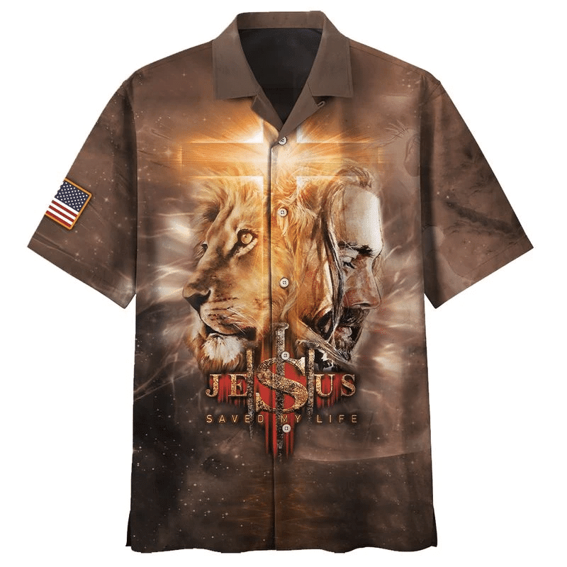 Lion And Jesus Hawaiian Shirt – Gift Men Women Days Lion And Jesus Hawaiian Shirt – Gift Men Women Days