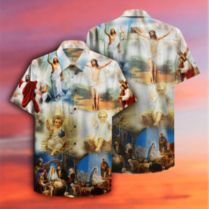 The Born Of Jesus Hawaiian Shirt  - Gift Men Women Days