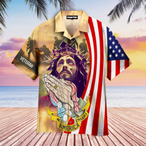 Memorial Day Jesus Bless For American Veteran Aloha Hawaiian Shirts  - Gift Men Women Days