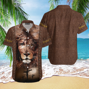 Lion Jesus Aloha Hawaiian Shirts For Men and Women   - Gift Men Women Days