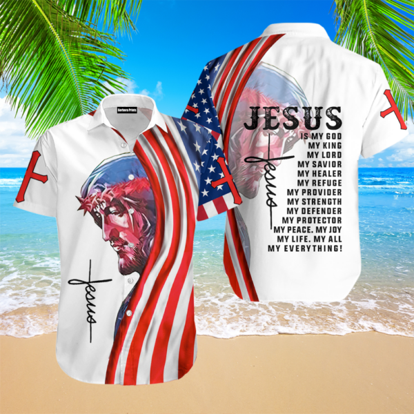 Jesus Is My God Aloha Hawaiian Shirts For Men & For Women   – Gift Men Women Days