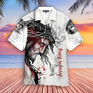 Jesus Is King Aloha Hawaiian Shirts For Men & For Women   - Gift Men Women Days