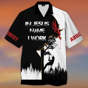 In Jesus Name I Work Aloha Hawaiian Shirts For Men & For Women   - Gift Men Women Days