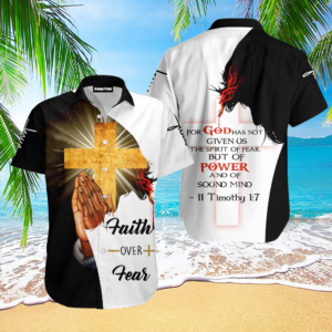 Jesus Faith Over Fear Aloha Hawaiian Shirts For Men and Women   - Gift Men Women Days