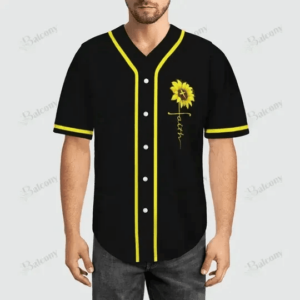 Jesus Sunflower It's Not a Religion, It's a Relationship Baseball Tee Jersey Shirt Printed 3D - Gift Men Women 1
