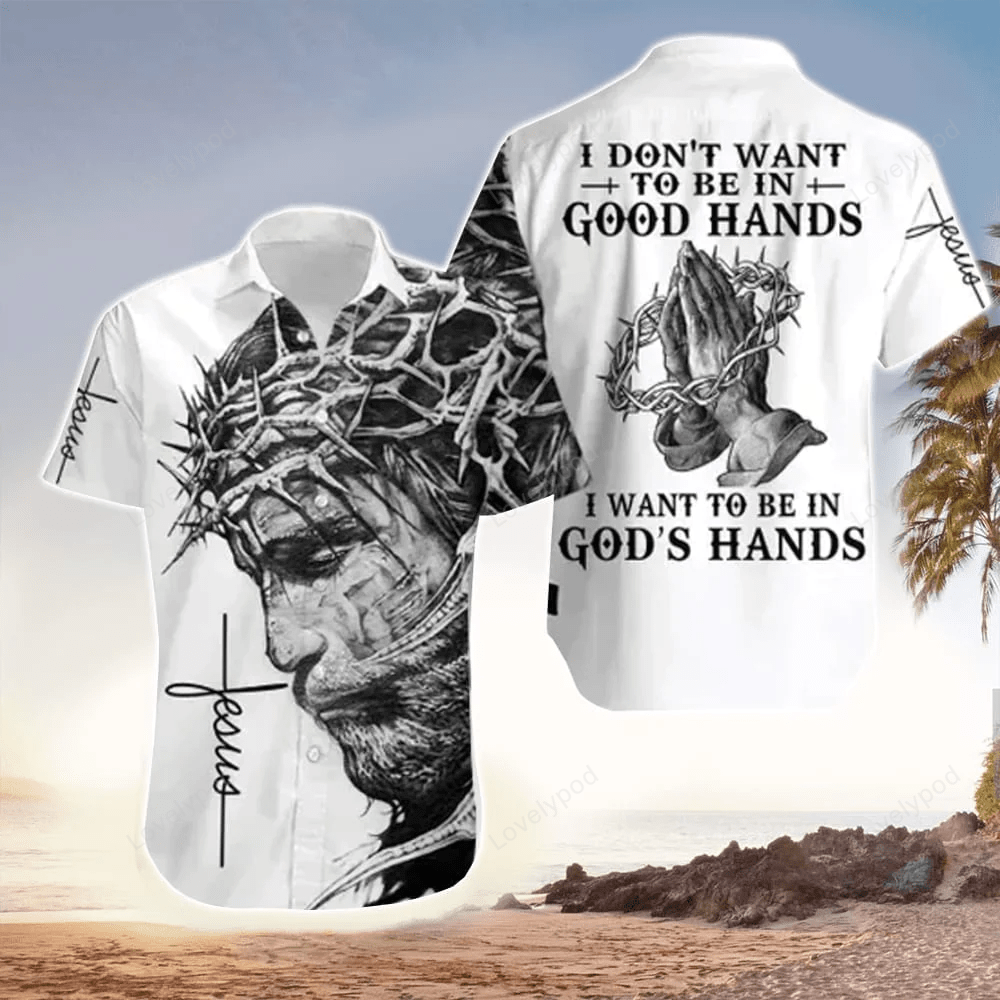I Want To Be In God’s Hand Jesus Hawaiian Shirt – Christian Hawaiian Shirts For Men & Women I Want To Be In God’s Hand Jesus Hawaiian Shirt – Christian Hawaiian Shirts For Men & Women