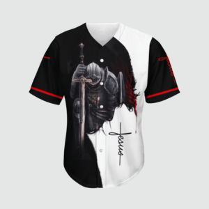 Jesus Warrior of Christ Baseball Tee - Faithful Gift for Men & Women 1