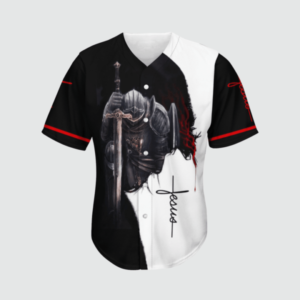 Jesus Warrior of Christ Baseball Tee – Faithful Gift for Men & Women