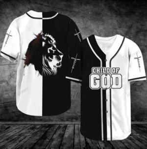 Baseball Tee Jesus - Child of god Baseball Jersey 117 - Gift Men Women