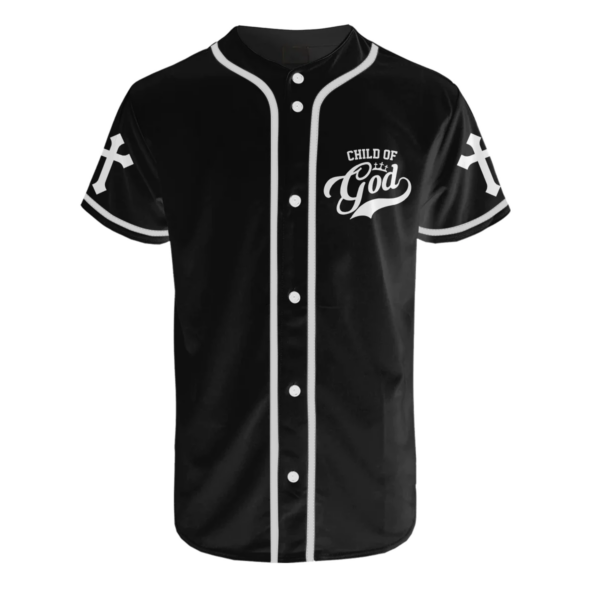 Customized Jesus Baseball Jersey – Christian Gift – Child of God 3D Baseball Shirt for Men Women