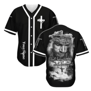 Custom Jesus Baseball Jersey - Cross & God Design Perfect Christian Gift for Men & Women 1