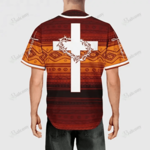 Baseball Tee Jesus - The cross and the crown of thorns Baseball Jersey 130 - Gift Men Women 1