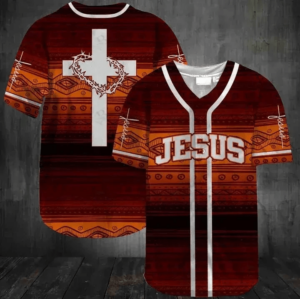 Baseball Tee Jesus - The cross and the crown of thorns Baseball Jersey 130 - Gift Men Women