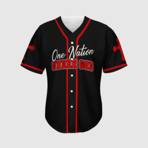 One Nation Under God Baseball Jersey For Jesus - Gift Men Women 3