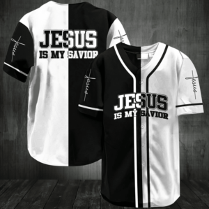 Holiday Jesus Is My Savior Shirt Printed 3D Baseball Jersey For God - Gift Men Women