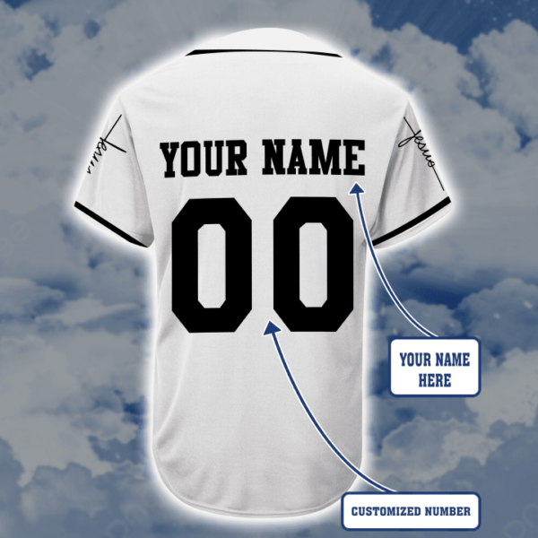 Personalized Jesus Christian And Athletic Style Baseball Jersey For God – Gift Men Women