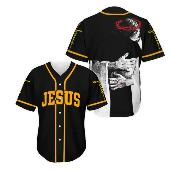 Tmarc Tee JESUS – GOD’S HUG BASEBALL SHIRT .CPD – Gift Men Women