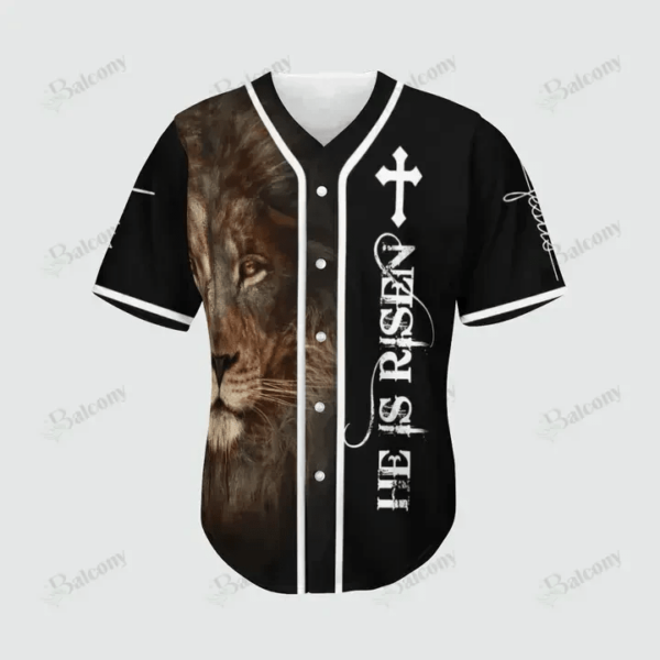Baseball Tee Jesus – He is risen Baseball Jersey Shirt – Gift Men Women