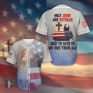 Only Jesus And Veteran Baseball Jersey - Gift Men Women
