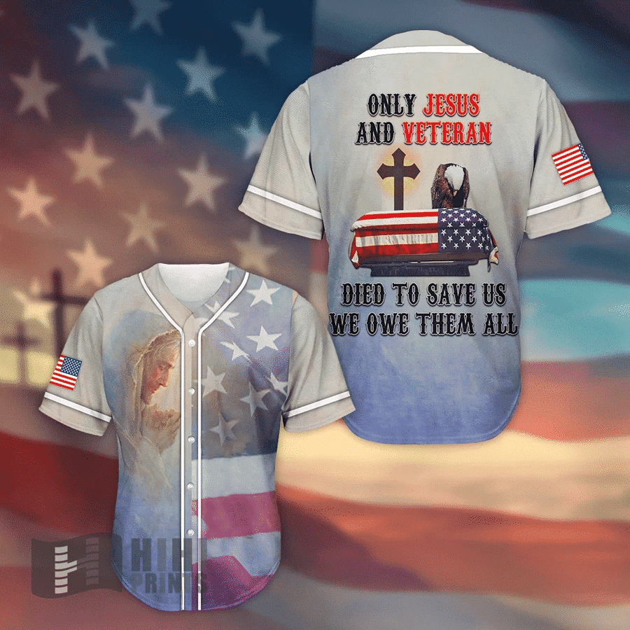 Only Jesus And Veteran Baseball Jersey – Gift Men Women Only Jesus And Veteran Baseball Jersey – Gift Men Women