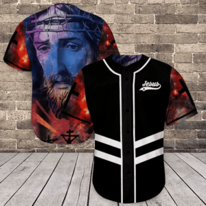 Amazing Galaxy Jesus Baseball Jersey - Gift Men Women