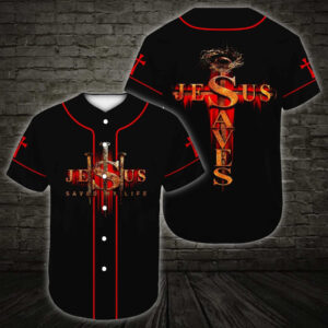 Jesus save my life Christian Baseball Tee Jersey Shirt Printed 3D - Gift Men Women