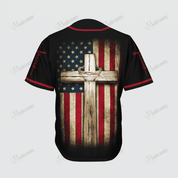 Baseball Tee Jesus and America – Amazing Baseball Jersey 79 – Gift Men Women