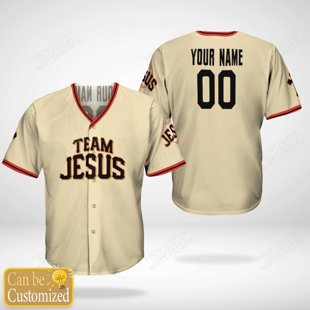 Personalized Team Jesus Personalized Name and Number Baseball Jersey – Gift Men Women Personalized Team Jesus Personalized Name and Number Baseball Jersey – Gift Men Women