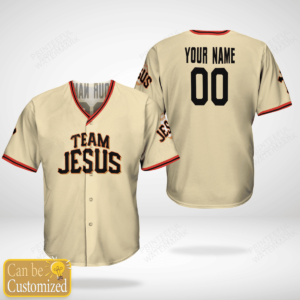 Personalized Team Jesus Personalized Name and Number Baseball Jersey - Gift Men Women