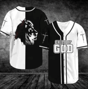 Lion Jesus Child of God Baseball Jersey - Gift Men Women