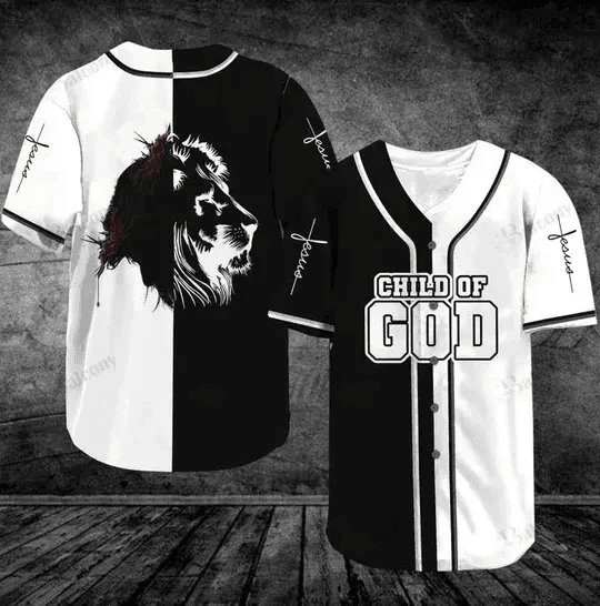 Lion Jesus Child of God Baseball Jersey – Gift Men Women Lion Jesus Child of God Baseball Jersey – Gift Men Women