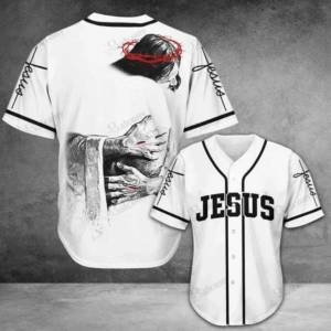 Baseball Tee Jesus - God's hug Baseball Jersey 86 - Gift Men Women