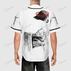 Baseball Tee Jesus - God's hug Baseball Jersey 86 - Gift Men Women 3