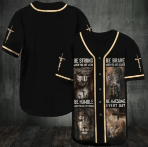 Baseball Tee Jesus - Just be awesome everyday Baseball Jersey 147 - Gift Men Women