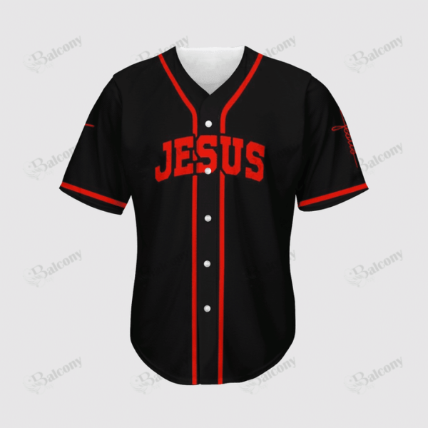 Baseball Tee Jesus – Cross in a red moon Baseball Jersey 107 – Gift Men Women