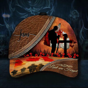 Jesus Lest We Forget Veteran Hat Honoring Canadian Military Cap Unique Gifts For Veterans