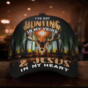 Deer Hunting Hat I’ve Got Hunting In My Veins And Jesus In My Heart Best Caps For Men