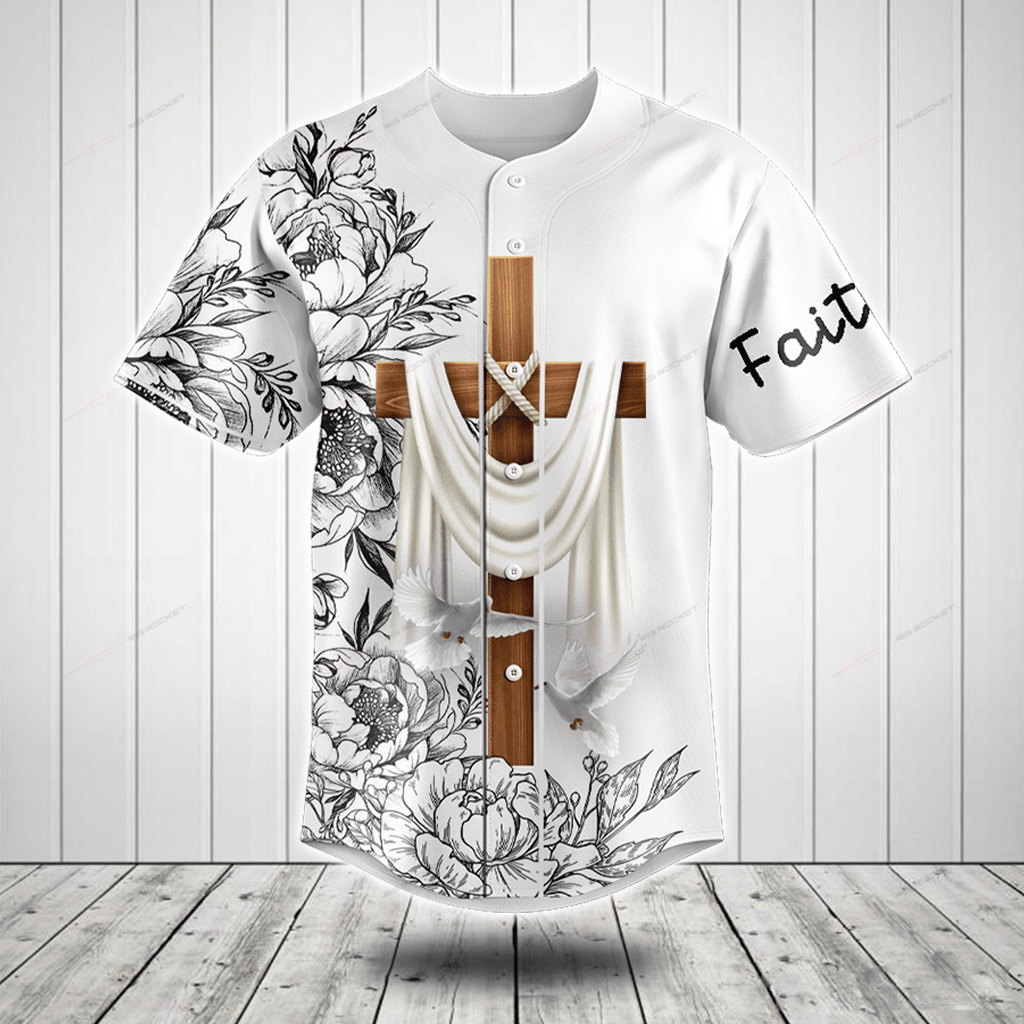 I Love Jesus Flower Black And White Baseball Jersey Shirt – Gift Men Women I Love Jesus Flower Black And White Baseball Jersey Shirt – Gift Men Women