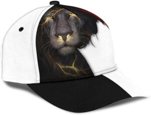 Iconic Jesus Black White Hat - Classic Cap for Men One Size Premium Quality 1