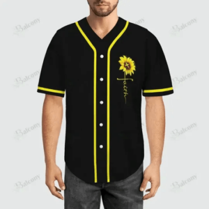 Jesus Sunflower It's Not a Religion It's a Relationship Baseball Tee Jersey Shirts 3D - Gift Men Women 1